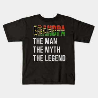 Grand Father Vanuatuan Grandpa The Man The Myth The Legend - Gift for Vanuatuan Dad With Roots From  Vanuatu Kids T-Shirt